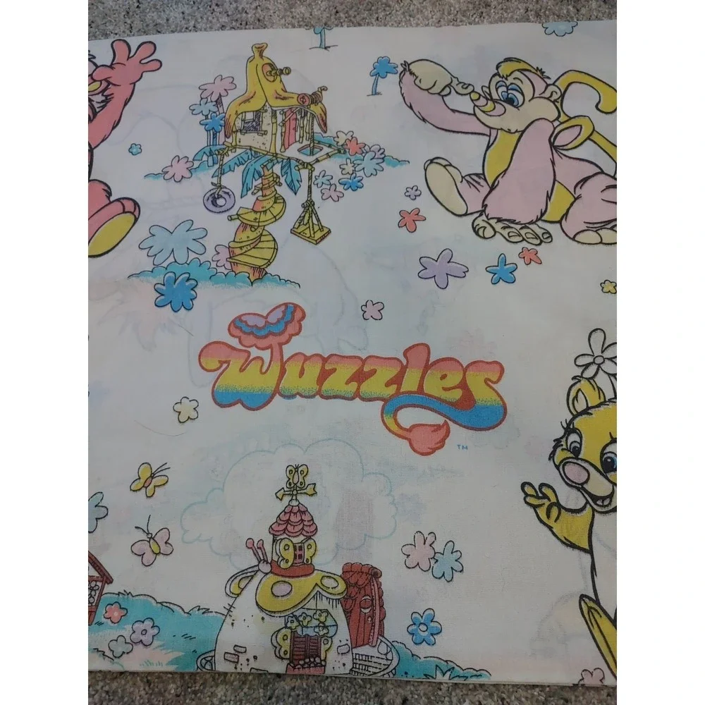 Wuzzles 1985 Hasbro Bradley Walt Disney Standard Pillowcase Nostalgia Kidcore